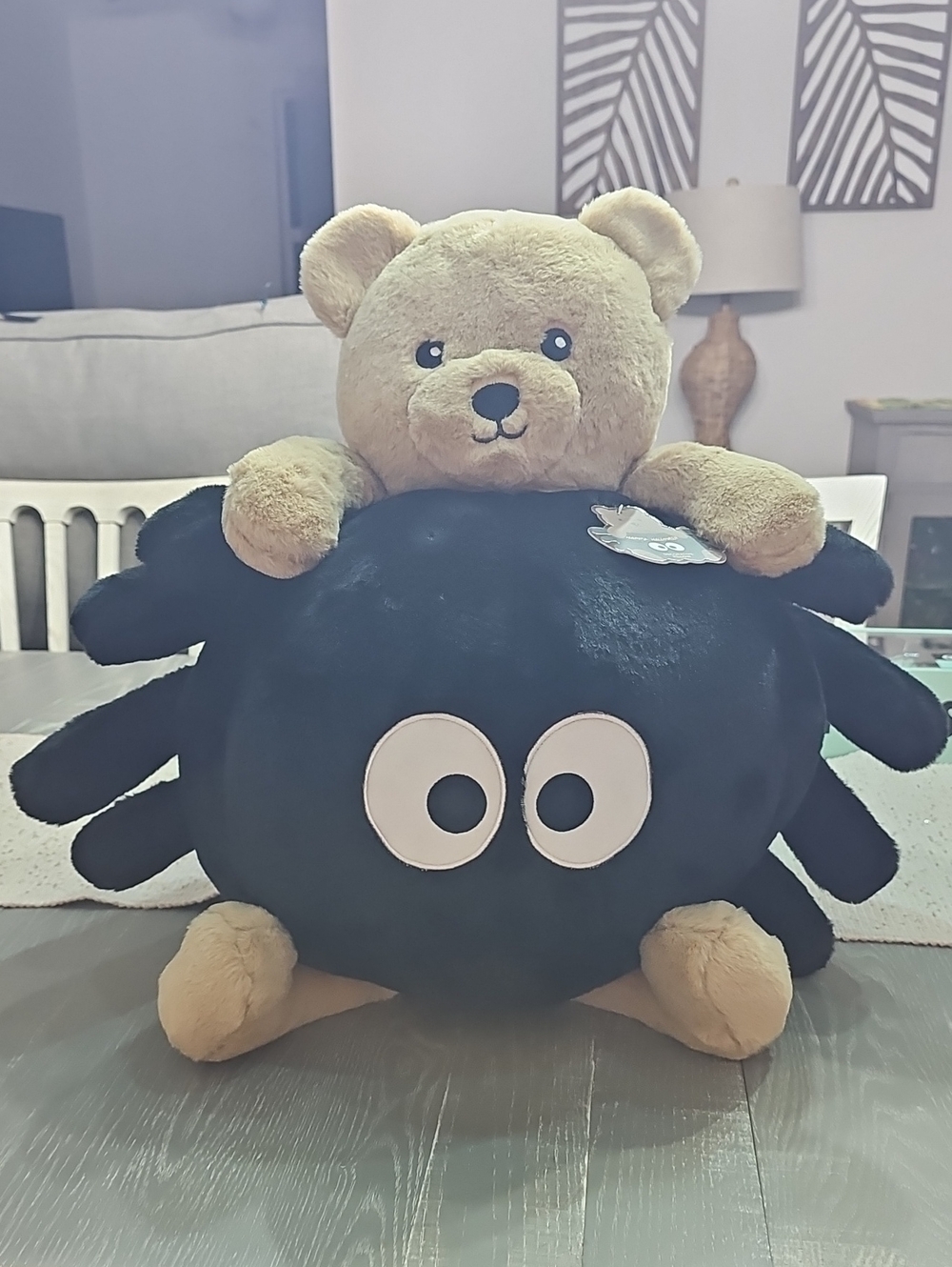 NWT! Cute Halloween Teddy Bear Spider Oversized Plush 🧸🕷